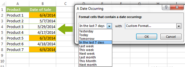 Cách định dạng có điều kiện ngày tháng và thời gian trong Excel, nhiều ví dụ hay.