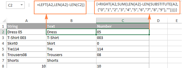 Làm thế nào để tách chuỗi văn bản trong Excel theo dấu phẩy, khoảng trắng, ký tự xác định