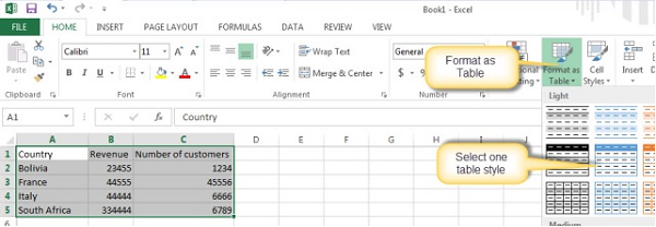 Làm việc với bản đồ trong Excel 2016-2010