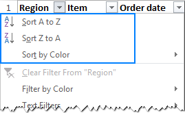 Cách lọc dữ liệu trong Excel