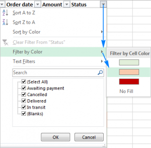 Cách lọc dữ liệu trong Excel