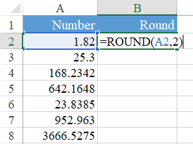 Hướng dẫn cách tự động làm tròn một dãy các ô trong Excel