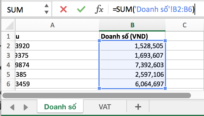 TẠO THAM CHIẾU NGOẠI TRONG EXCEL ĐỂ DẪN TỚI TRANG TÍNH/BẢNG TÍNH KHÁC