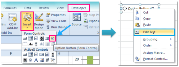 Cách tạo đồ thị tương tác trong Excel