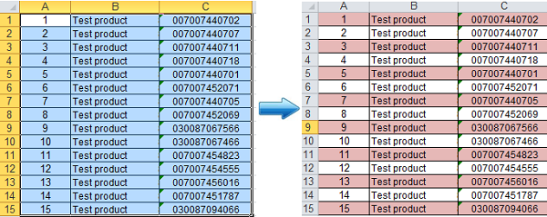 Cách tô đậm cách hàng trong Excel