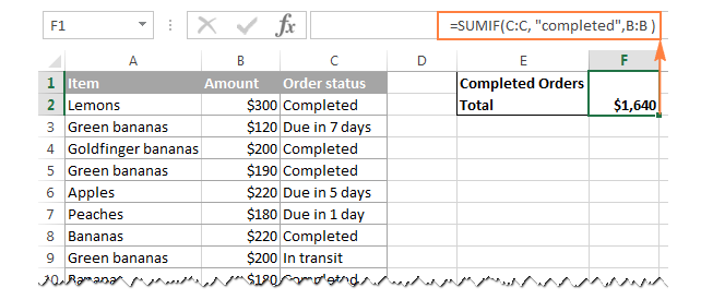 Các ví dụ về hàm Sum trong Excel – Cách chỉ tính tổng các cột, hàng hoặc ô được hiển thị