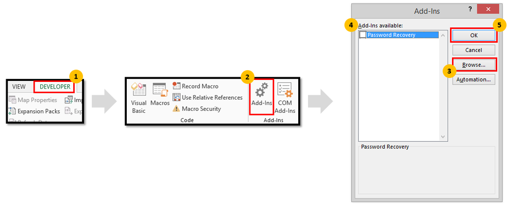 Cách cài đặt và gỡ cài đặt tập tin VBA add-in cho Microsoft Office