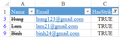 Hướng dẫn cách sắp xếp hoặc lọc dữ liệu có định dạng dấu gạch ngang trong Excel