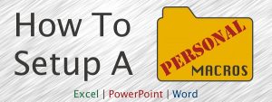CÁCH TẠO TỆP MACRO CÁ NHÂN