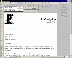 Sử dụng Mail Merge trong Excel mà không cần mở Word