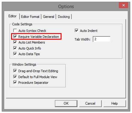 Vai trò của lệnh Dim trong lập trình macro VBA