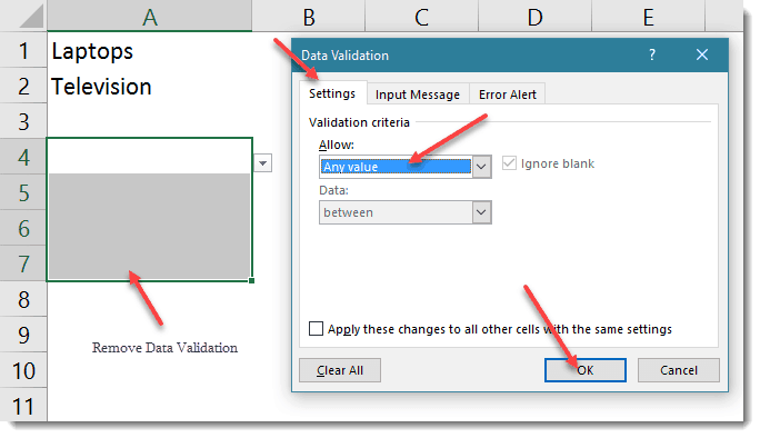 Cách thiết lập hộp thoại xổ xuống đẹp mắt cho chức năng kiểm duyệt dữ liệu Data Validation trong Excel