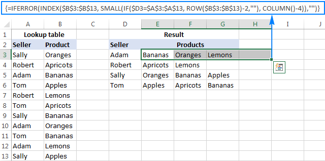 Cách sử dụng hàm VLookup để tham chiếu nhiều kết quả cùng lúc trên Excel