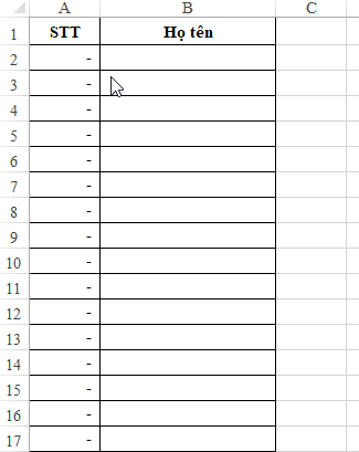 Hướng dẫn cách đánh số thứ tự tự động trong excel với hàm COUNTA