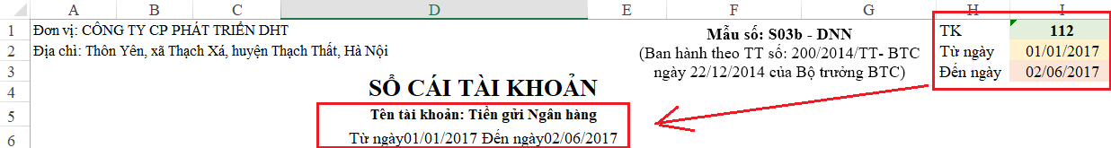 Hướng dẫn cách tạo mẫu Sổ cái trên Excel cực kỳ đơn giản