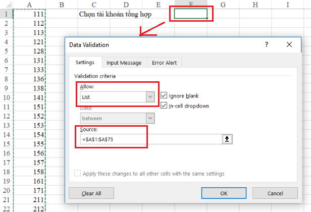 Hướng dẫn cách lọc danh sách tài khoản tổng hợp trong danh mục tài khoản kế toán