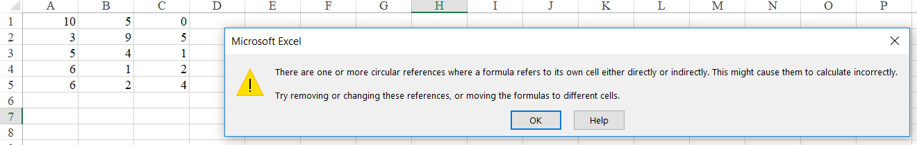 Tìm hiểu về vòng tính lặp trong Excel và cách xử lý