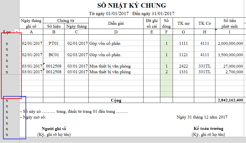 Thiết lập lệnh in tự động trong Excel với VBA