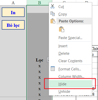 Thiết lập lệnh in tự động trong Excel với VBA