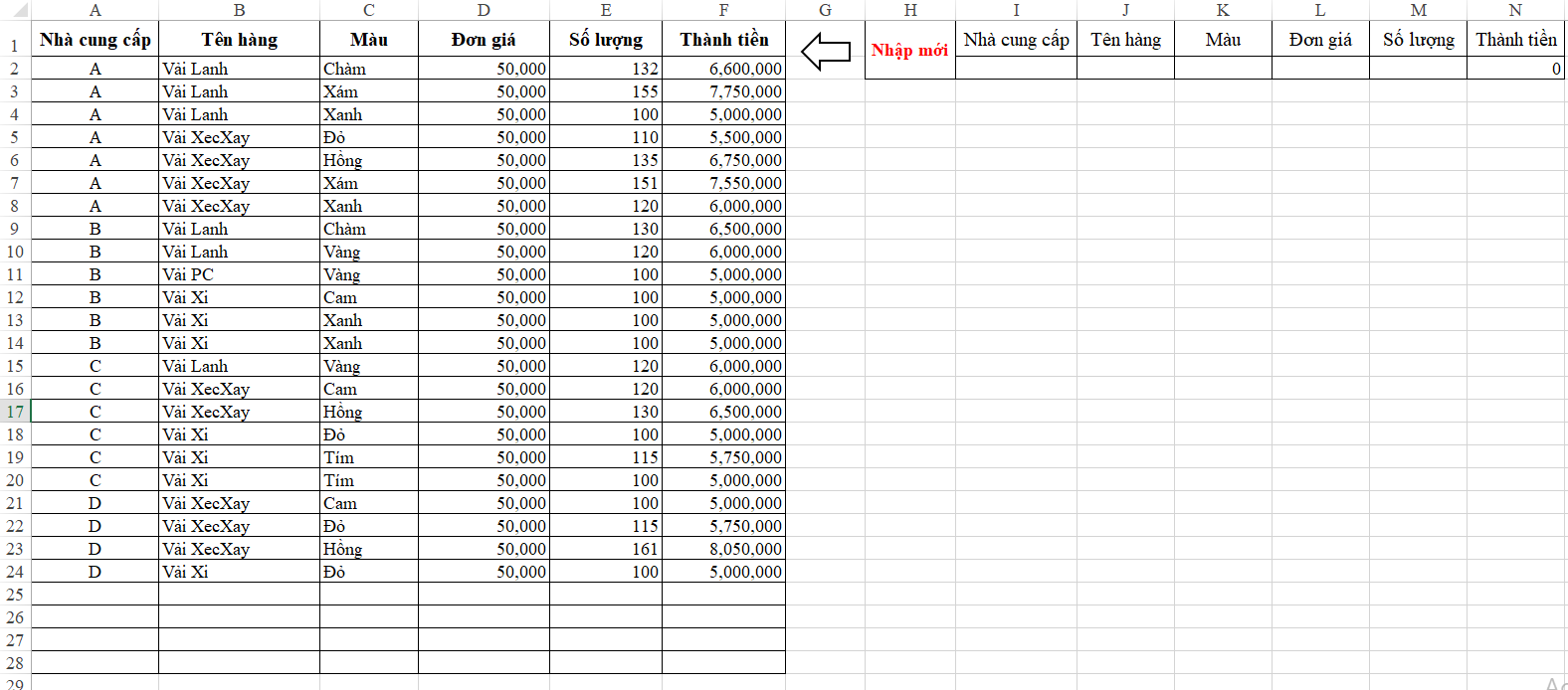 Hướng dẫn cách sắp xếp thứ tự dữ liệu tự động trong Excel bằng VBA