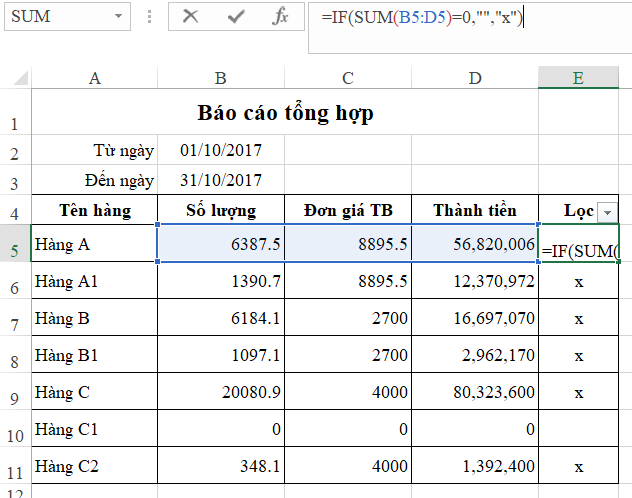 Hướng dẫn cách lập báo cáo tổng hợp tự động với Excel và VBA