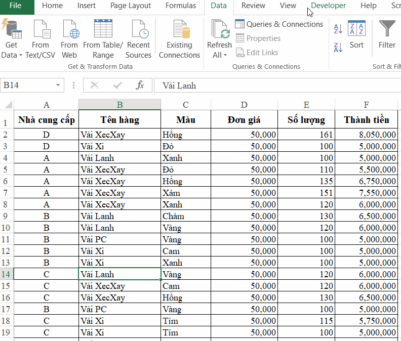 Hướng dẫn cách sắp xếp thứ tự dữ liệu tự động trong Excel bằng VBA