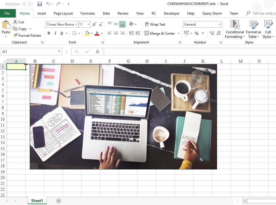 Chèn ảnh vào comment bằng VBA cực hay