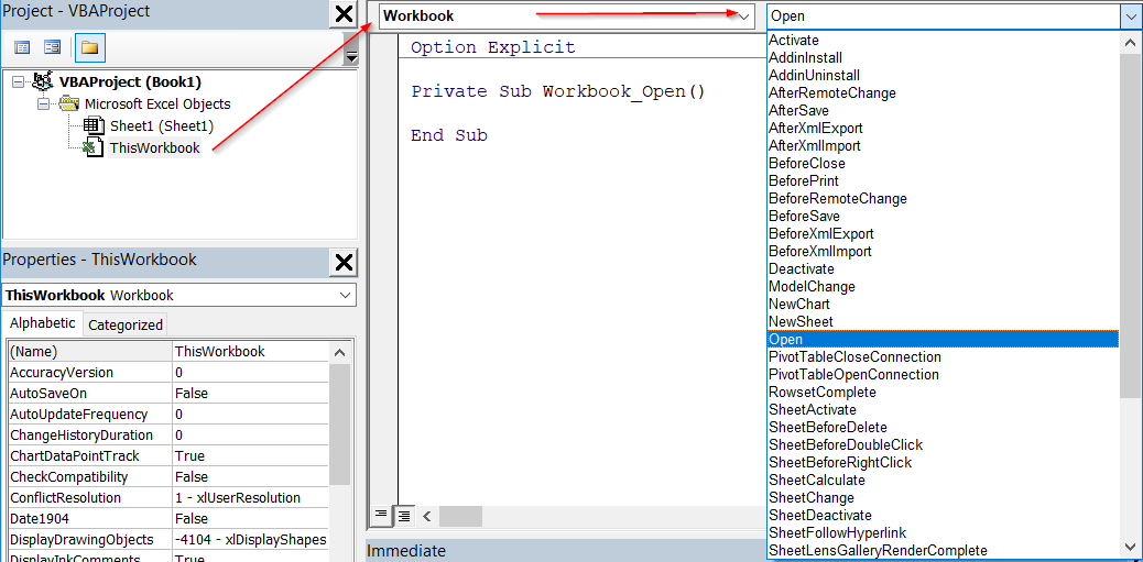 Tìm hiểu về ý nghĩa và cách dùng các sự kiện trong VBA Excel