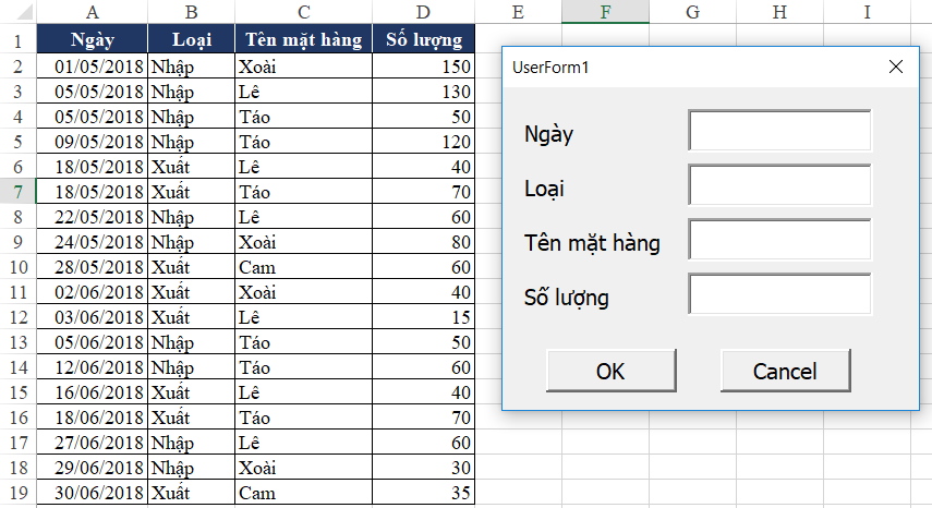 Hướng dẫn cách mở userform bằng thao tác double click VBA Excel
