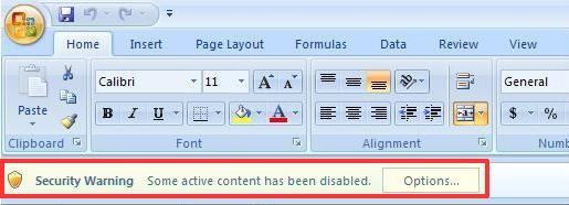 Hướng dẫn cách enable macro trong excel 2007