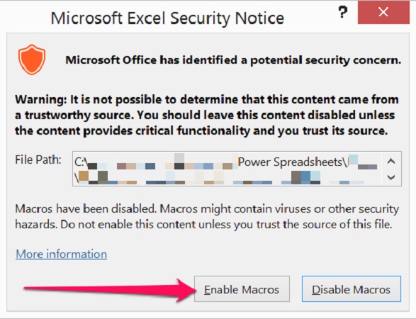 Hướng dẫn cách enable macro trong excel 2007