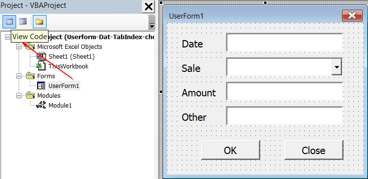 Cách gán phím enter thay vì bấm chuột vào button trong userform VBA Excel