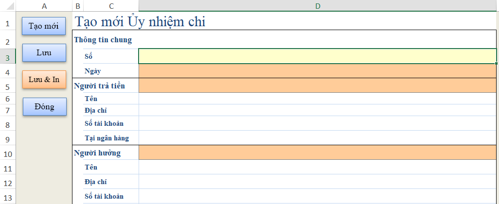 Hướng dẫn cách tạo menu liên kết nhiều chức năng trong Excel bằng VBA