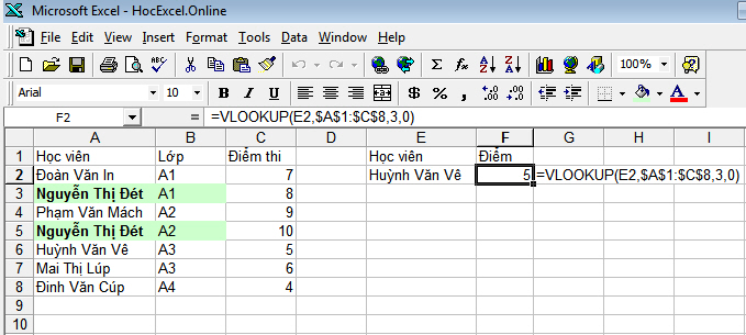 Bí kíp võ lâm 1: INDEX/MATCH – Tìm kiếm nhiều điều kiện, và trả về nhiều kết quả