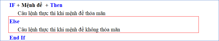 Hướng dẫn cách viết cấu trúc IF THEN ELSE trong VBA Excel