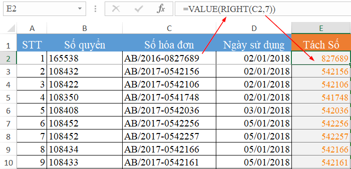 Hướng dẫn cách kiểm tra hóa đơn có số lớn hơn nhưng sử dụng trước với hàm COUNTIFS