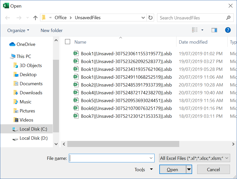 Cách lấy lại File Excel do bị tắt đột ngột