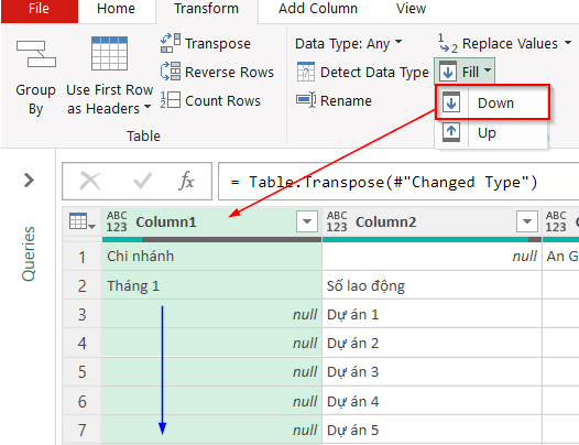 Ứng dụng Power Query xây dựng mô hình dữ liệu phân tích năng suất lao động – Phần 1