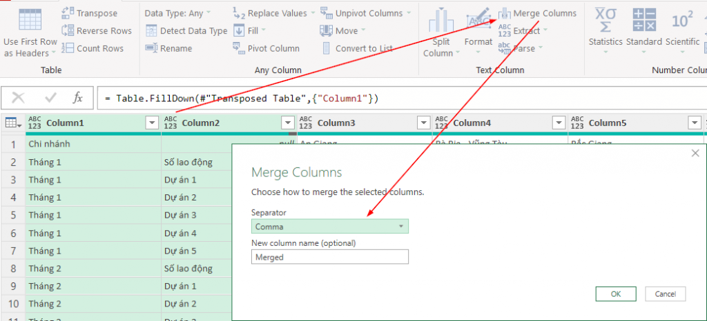 Ứng dụng Power Query xây dựng mô hình dữ liệu phân tích năng suất lao động – Phần 1