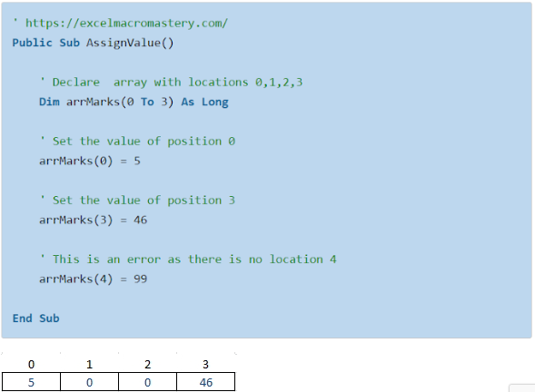 13-VBA array 13-VBA array