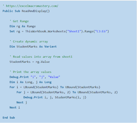 42-VBA array 42-VBA array