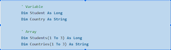 8-VBA array 8-VBA array