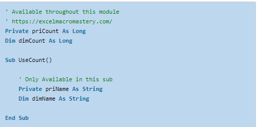52- VBA Dim hướng dẫn đầy đủ 52- VBA Dim hướng dẫn đầy đủ