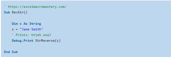 12- hướng dẫn cơ bản về hàm String VBA 12- hướng dẫn cơ bản về hàm String VBA