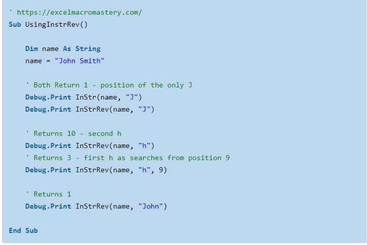 9- hướng dẫn cơ bản về hàm String VBA 9- hướng dẫn cơ bản về hàm String VBA