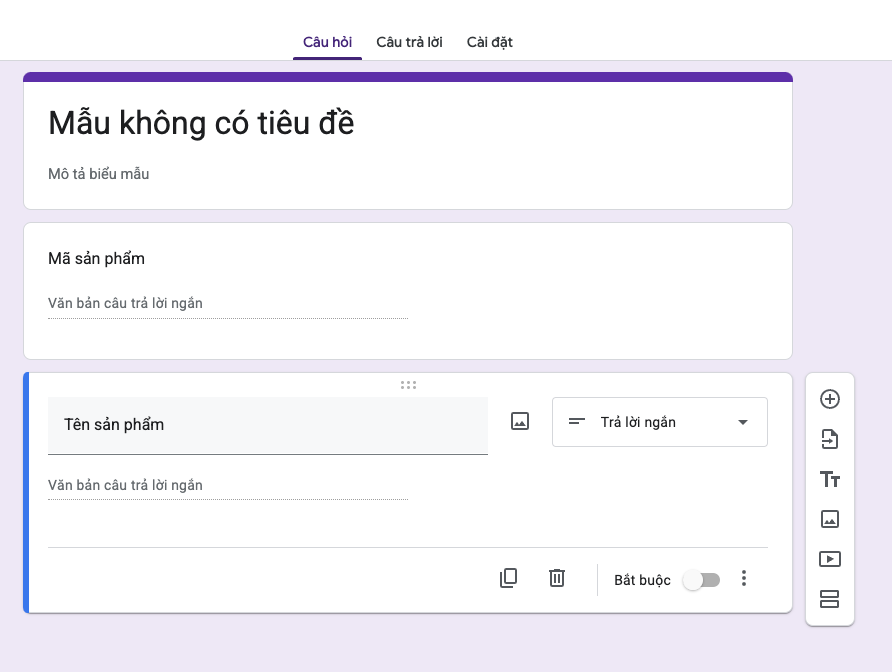 Tự động điền Google Form với dữ liệu cho sẵn