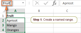The fastest way to create a named range in Excel. The fastest way to create a named range in Excel.