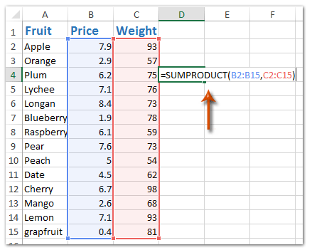 Cách AutoSum nhiều cột/hàng/trang tính trong Excel