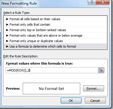 Cách tô đậm cách hàng trong Excel