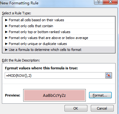 Cách tô đậm cách hàng trong Excel